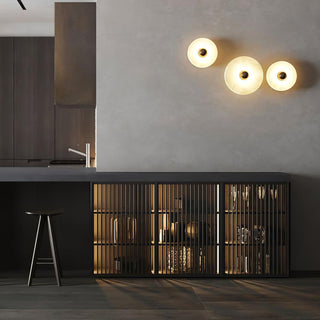 Künstlerische Alabaster Mehrfach-Wandleuchte