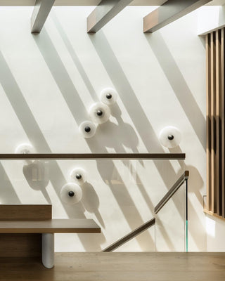 Künstlerische Alabaster Mehrfach-Wandleuchte