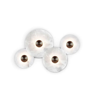 Künstlerische Alabaster Mehrfach-Wandleuchte