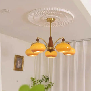 Beeindruckender Mid-Century Retro Glaskronleuchter Licht Design