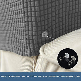 Rutschfester Sofa-Armlehnenbezug mit Strukturmuster