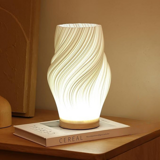 Elegante Serene Wavecrest Lampe für moderne Innenräume