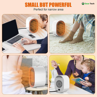 Quiet Small Electric Heater with Adjustable Thermostat - Image 5