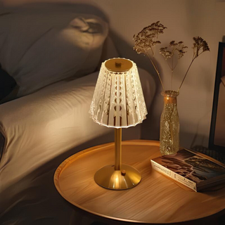 Moderne Kristall LED Schreibtischlampe mit Touch