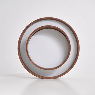 Warm leuchtende Deckenleuchte in Holzoptik