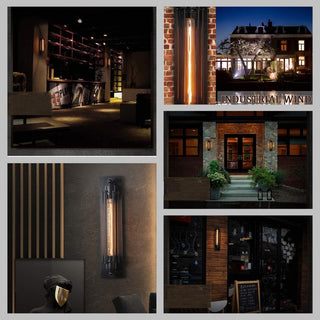 Retro Elegante Glas-Wandleuchte im Mid-Century-Stil