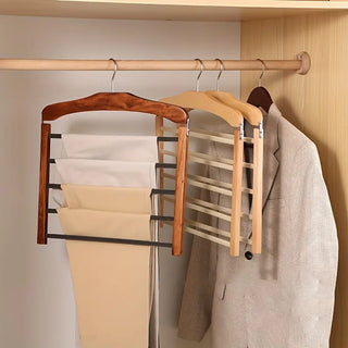 Clothing Trouser Organizer Multi-Bar Compact Storage Hanger - Image 4