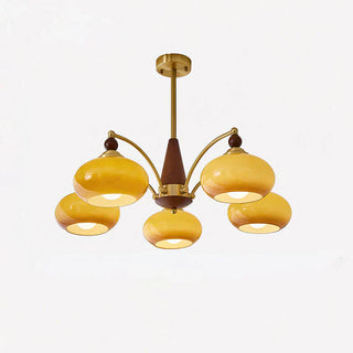 Beeindruckender Mid-Century Retro Glaskronleuchter Licht Design