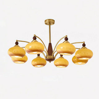 Beeindruckender Mid-Century Retro Glaskronleuchter Licht Design
