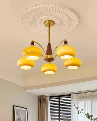 Beeindruckender Mid-Century Retro Glaskronleuchter Licht Design