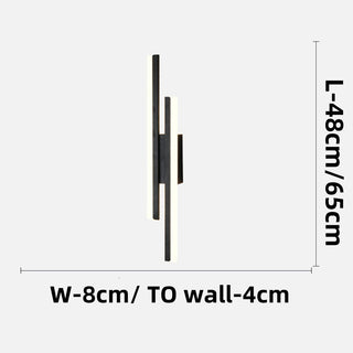 Moderne Schlanke LED Wandleuchte Minimalistisch für Innenräume