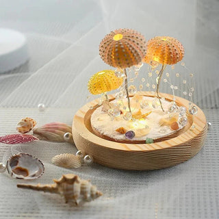Elegantes DIY Seeigel Nachtlicht Lampe