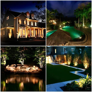 Lebendige Solarbetriebene Gartenstrahler mit verstellbarem LED-Licht