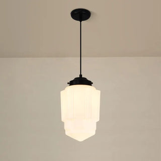 Wohnzimmer Geometrisches Milchglas Pendelleuchte