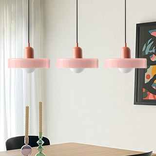 Pendelleuchte Esstisch – Moderne Deckenlampe mit 3 farbigen Glasschirmen