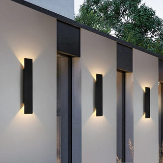 Moderne Außen LED Wandlampe für Hauswand und Terrasse