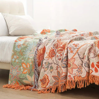 Floral Comfort Blanket Breathable & Skin‑Friendly Design - Image 2
