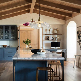 Blumen Bio Charme Pendelleuchte im Vintage Design