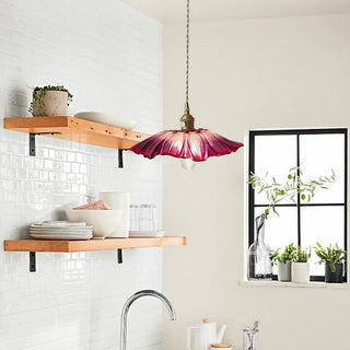 Blumen Bio Charme Pendelleuchte im Vintage Design