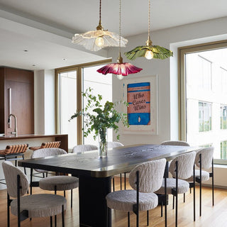 Blumen Bio Charme Pendelleuchte im Vintage Design