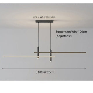 Schlanke moderne LED Pendelleuchte – Höhenverstellbar & Dimmbar