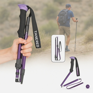 Hiking Poles Adjustable Foldable Sticks for Walking & Trekking - Image 5