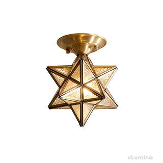 Dekorative Sternlampe aus Messing für moderne Einrichtung