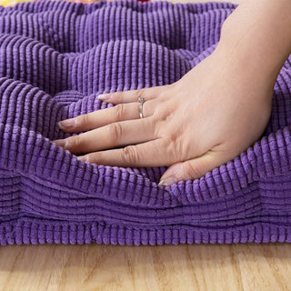 Cord-Bankkissen mit Rückenpolster in modernem Design