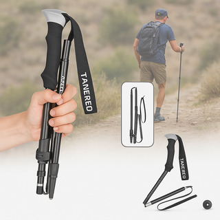 Hiking Poles Adjustable Foldable Sticks for Walking & Trekking - Image 6